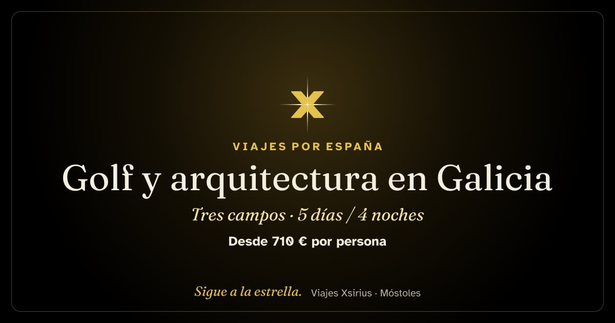 Golf y arquitectura en Galicia: tres campos: Galicia, 5 días / 4 noches