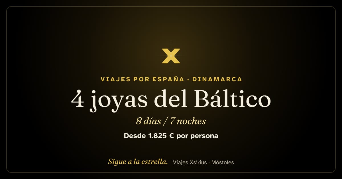 4 joyas del Báltico: Dinamarca, Suecia, Estonia y Finlandia, 8 días / 7 noches