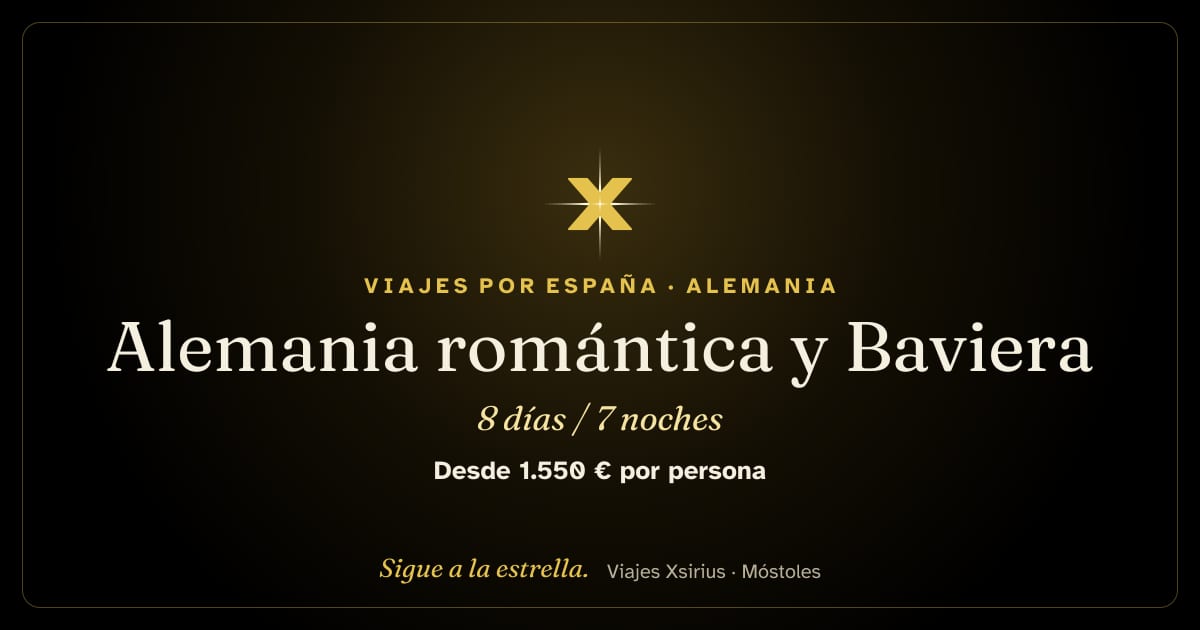 Alemania romántica y Baviera: Alemania, 8 días / 7 noches