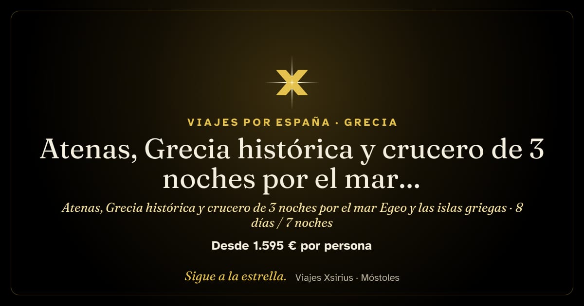 Atenas, Grecia histórica y crucero de 3 noches por el mar Egeo y las islas griegas: Grecia y Turquía (Éfeso), 8 días / 7 noches