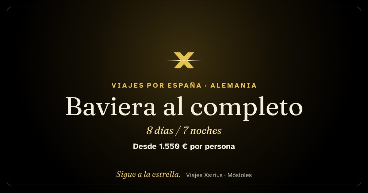 Baviera al completo: Alemania, 8 días / 7 noches