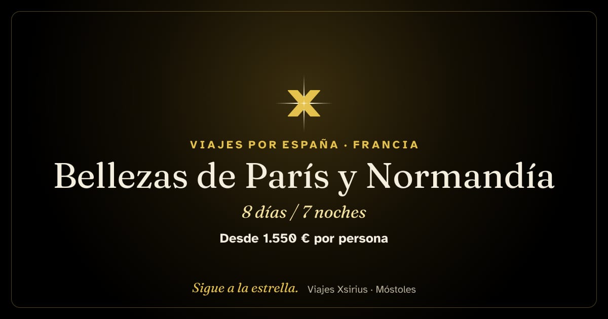 Bellezas de París y Normandía: Francia, 8 días / 7 noches