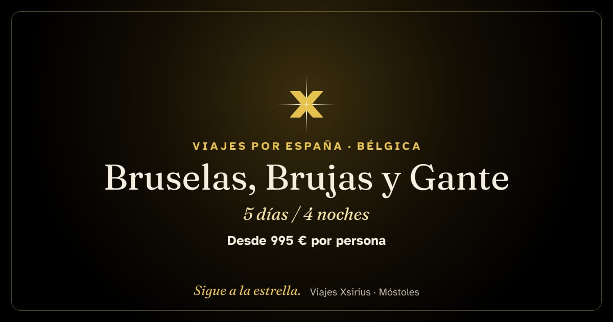 Bruselas, Brujas y Gante: Bélgica, 5 días / 4 noches
