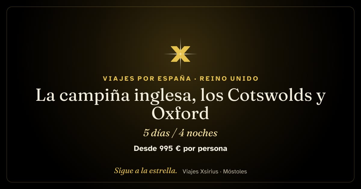La campiña inglesa, los Cotswolds y Oxford: Reino Unido, 5 días / 4 noches