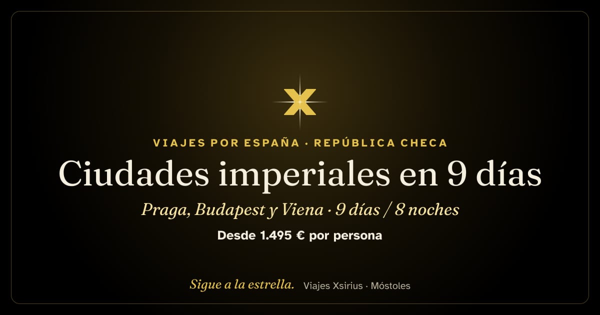 Ciudades imperiales en 9 días: Praga, Budapest y Viena: República Checa, Eslovaquia, Hungría y Austria, 9 días / 8 noches