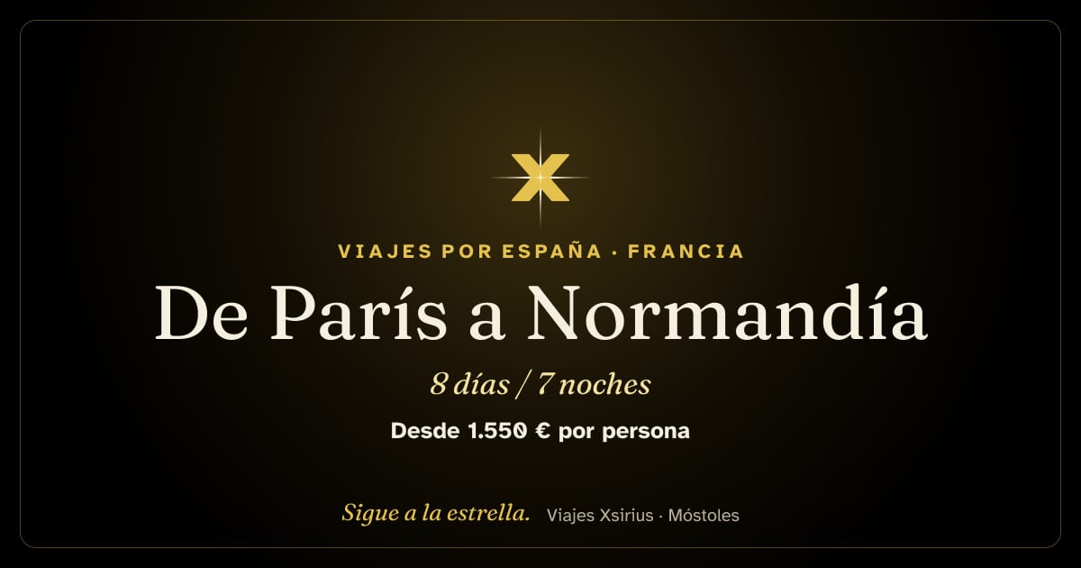 De París a Normandía: Francia, 8 días / 7 noches