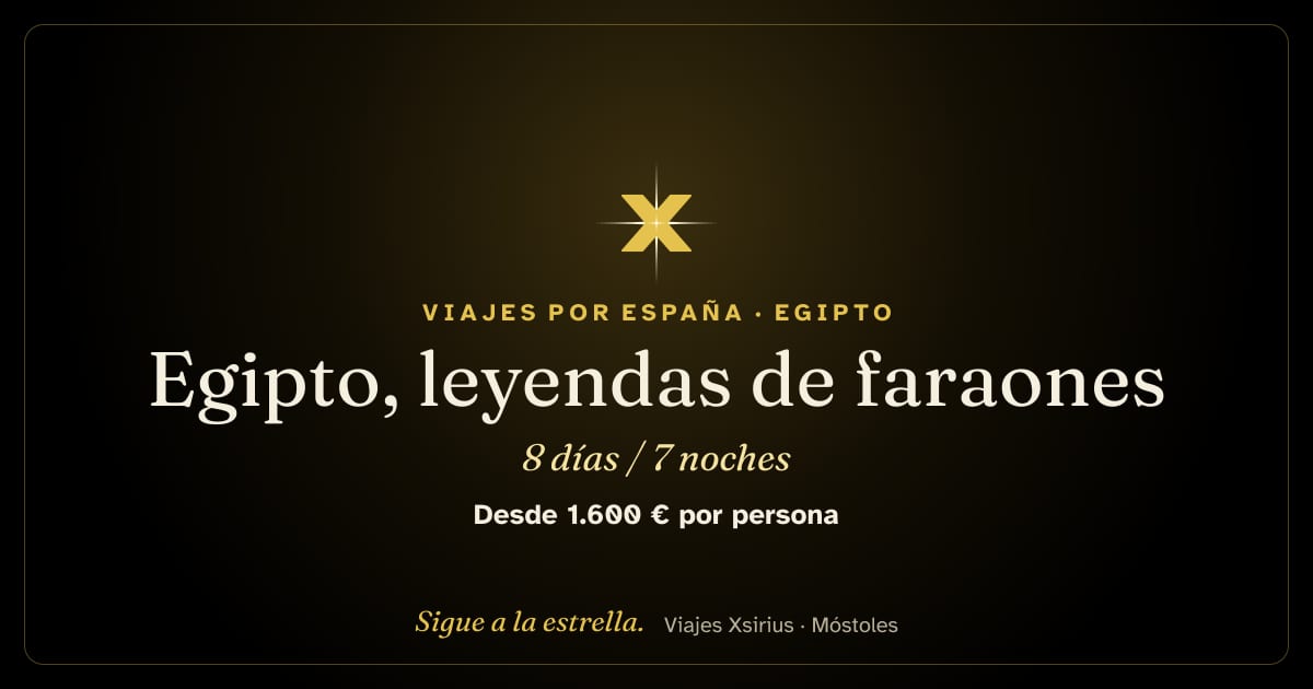 Egipto, leyendas de faraones: Egipto, 8 días / 7 noches