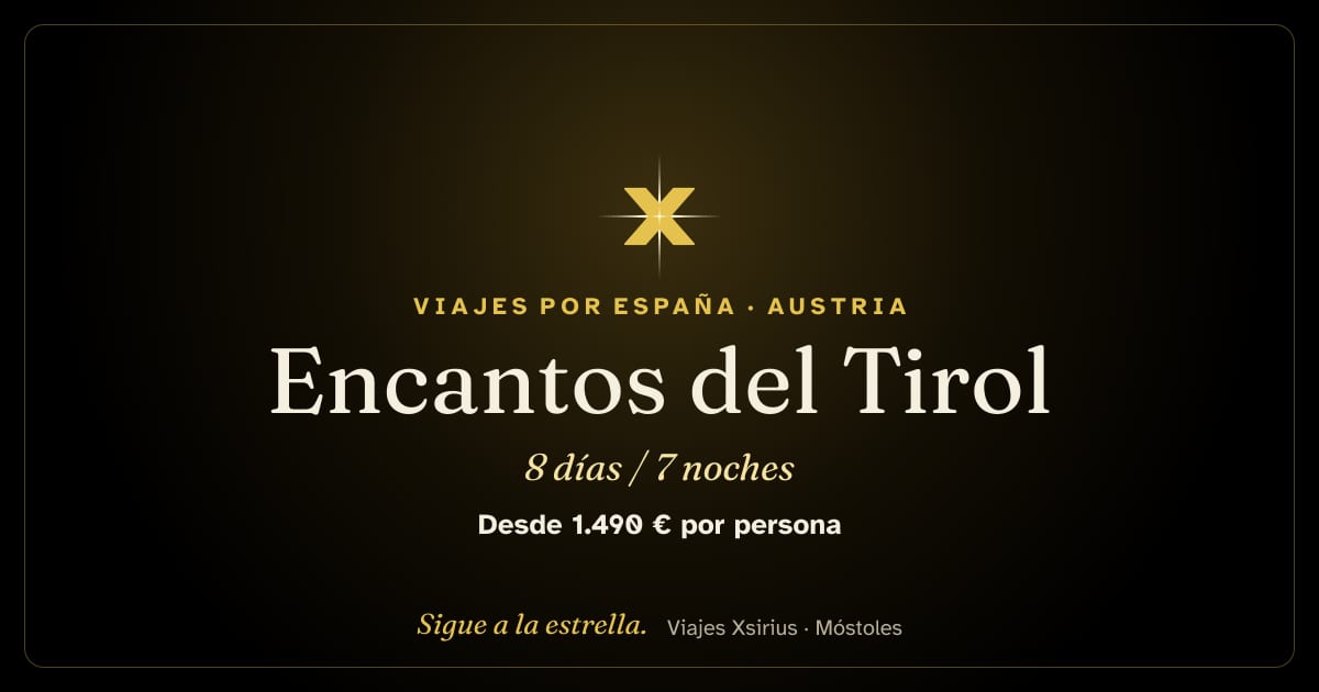 Encantos del Tirol: Austria y Alemania, 8 días / 7 noches