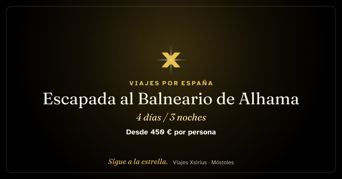 Escapada al Balneario de Alhama: España, 4 días / 3 noches