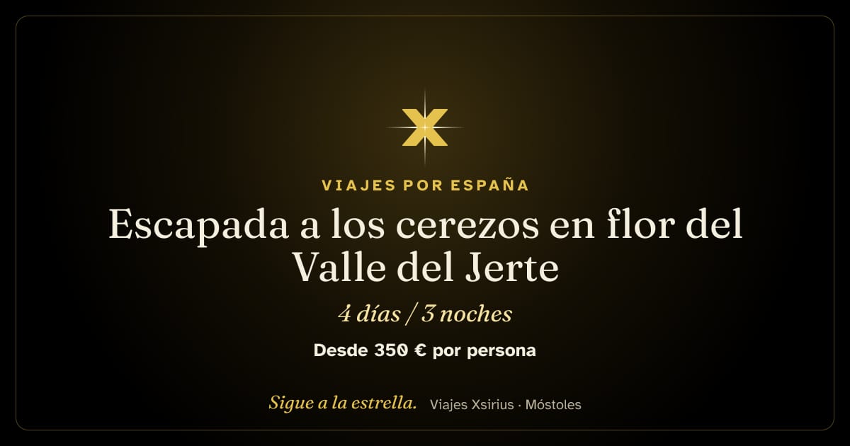 Escapada a los cerezos en flor del Valle del Jerte: España, 4 días / 3 noches