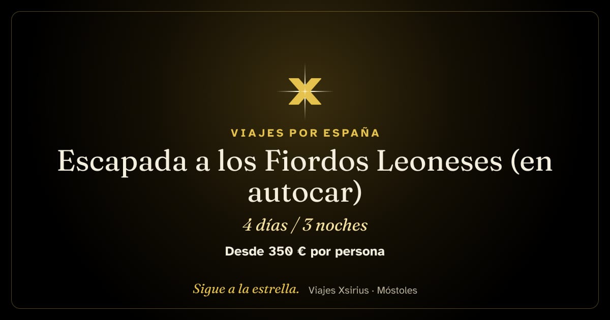 Escapada a los Fiordos Leoneses (en autocar): España, 4 días / 3 noches