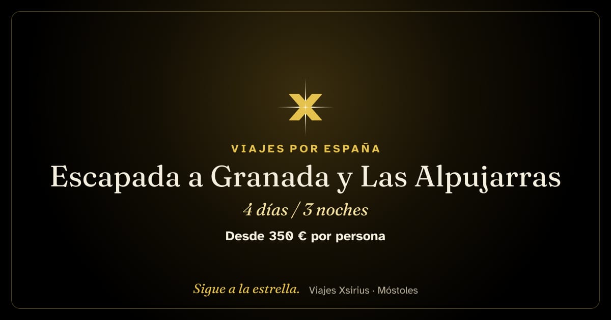Escapada a Granada y Las Alpujarras: España, 4 días / 3 noches