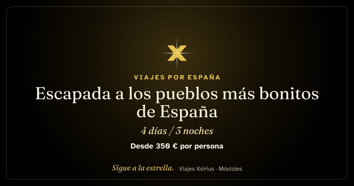 Escapada a los pueblos más bonitos de España: España, 4 días / 3 noches