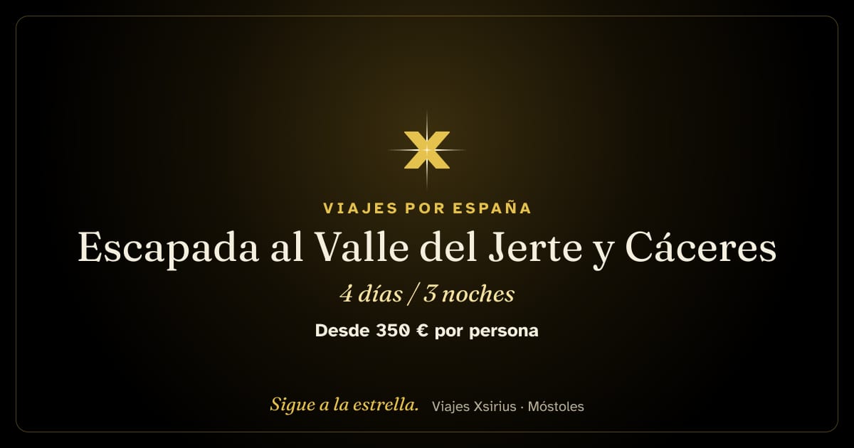 Escapada al Valle del Jerte y Cáceres: España, 4 días / 3 noches
