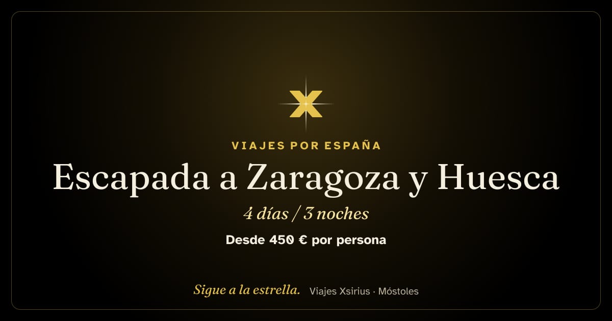 Escapada a Zaragoza y Huesca: España, 4 días / 3 noches