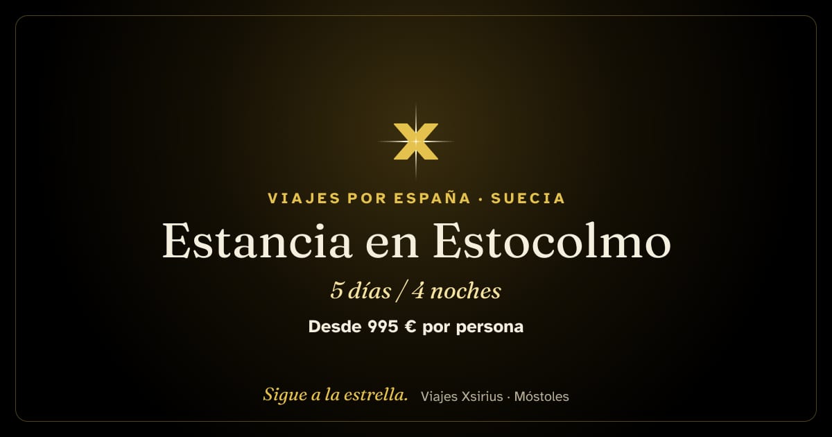 Estancia en Estocolmo: Suecia, 5 días / 4 noches
