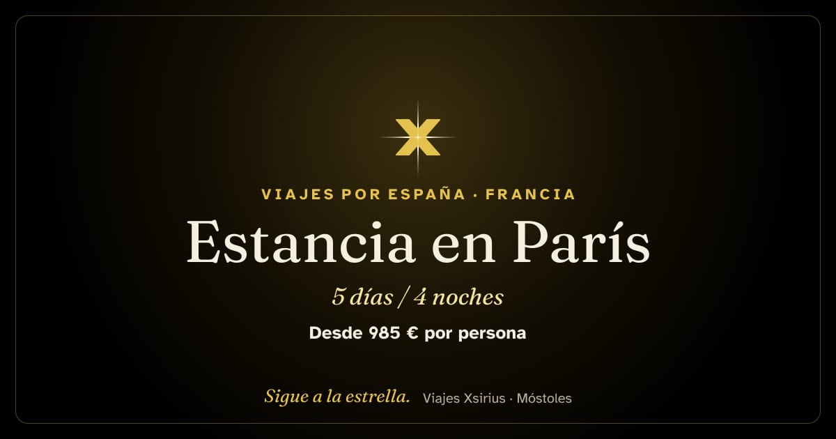 Estancia en París: Francia, 5 días / 4 noches