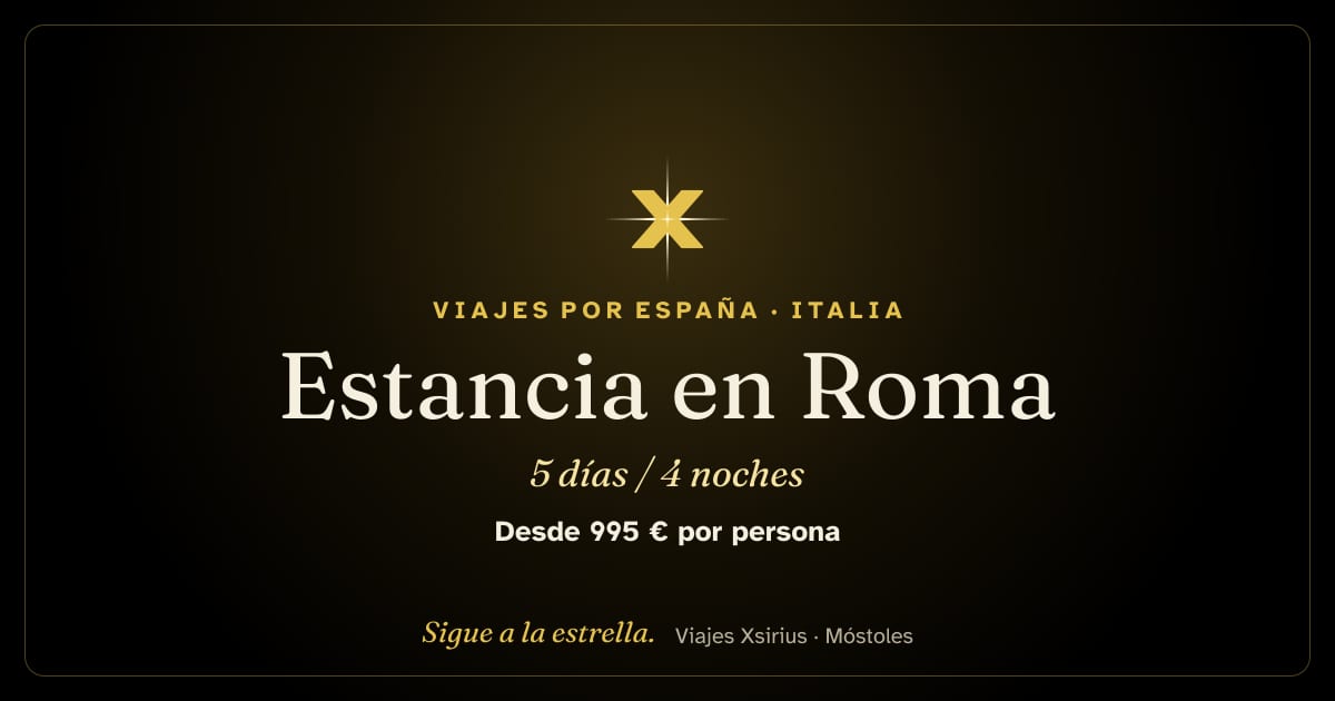 Estancia en Roma: Italia, 5 días / 4 noches