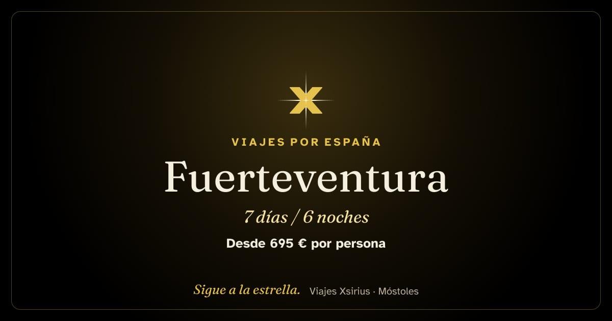 Fuerteventura: España (Islas Canarias), 7 días / 6 noches