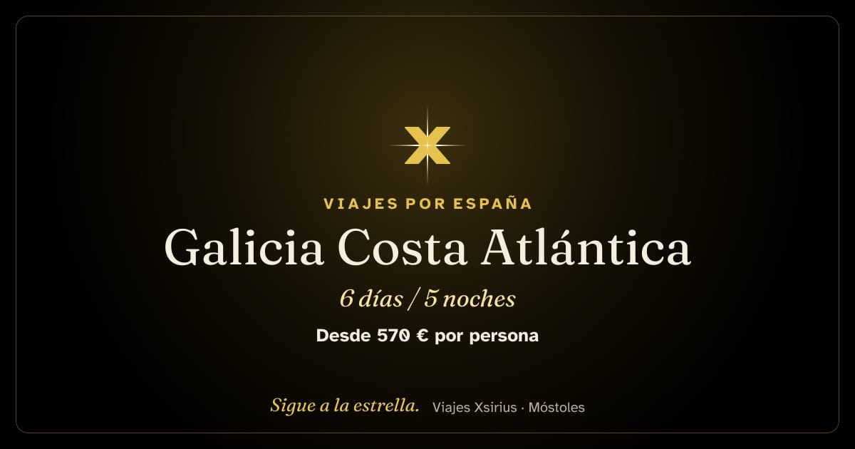 Galicia Costa Atlántica: España, 6 días / 5 noches
