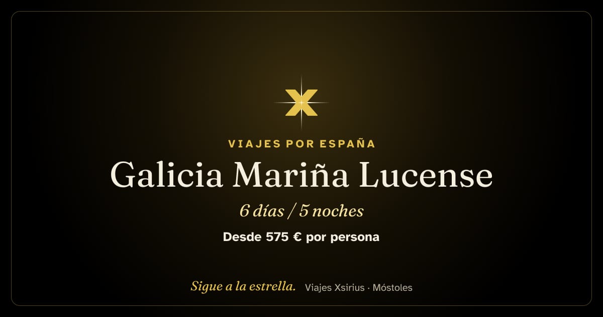 Galicia Mariña Lucense: España, 6 días / 5 noches