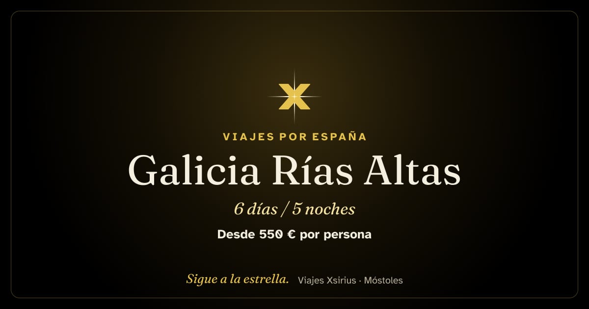 Galicia Rías Altas: España, 6 días / 5 noches