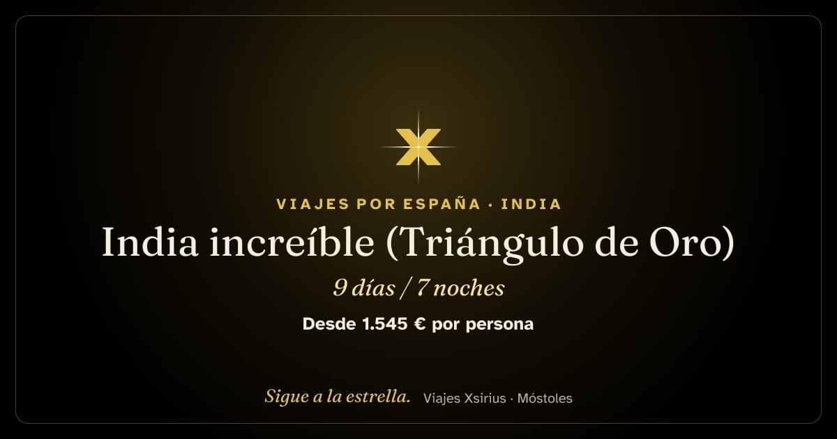 India increíble (Triángulo de Oro): India, 9 días / 7 noches