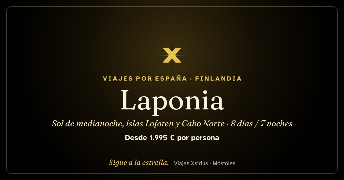 Laponia: sol de medianoche, islas Lofoten y Cabo Norte: Finlandia, Noruega y Suecia, 8 días / 7 noches