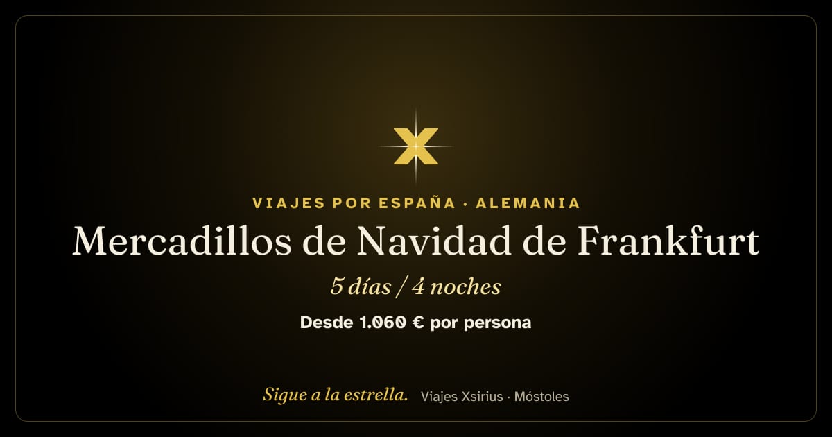 Mercadillos de Navidad de Frankfurt: Alemania, 5 días / 4 noches