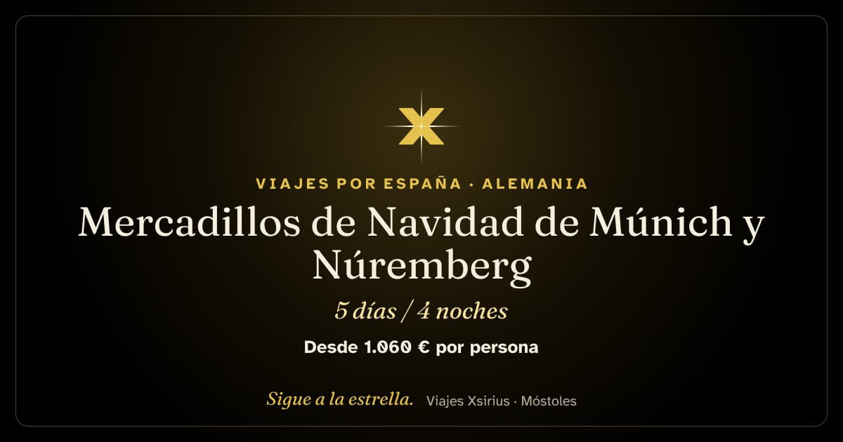 Mercadillos de Navidad de Múnich y Núremberg: Alemania, 5 días / 4 noches
