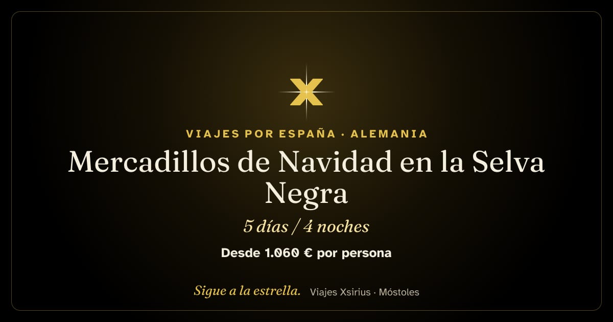 Mercadillos de Navidad en la Selva Negra: Alemania, Francia y Suiza, 5 días / 4 noches