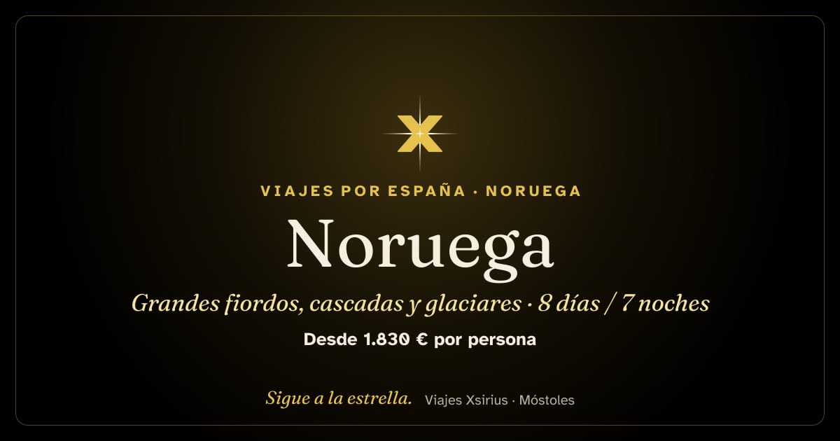 Noruega: grandes fiordos, cascadas y glaciares: Noruega, 8 días / 7 noches