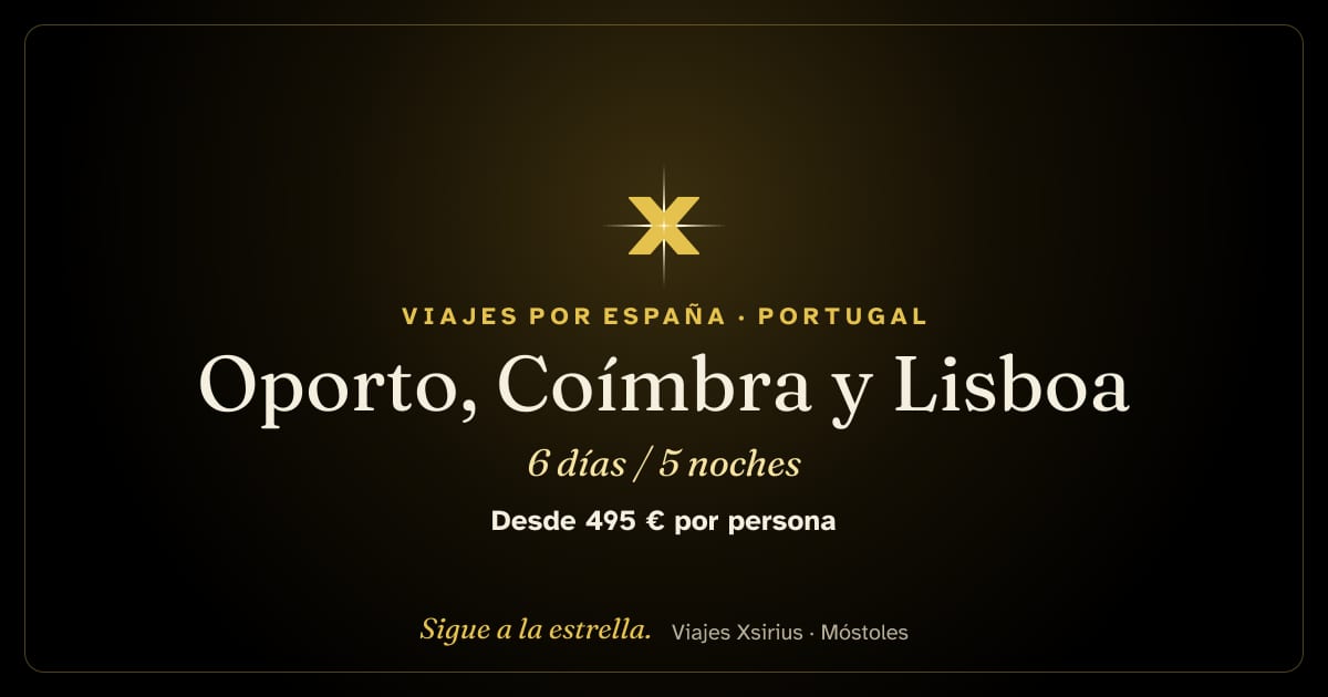 Oporto, Coímbra y Lisboa: Portugal, 6 días / 5 noches