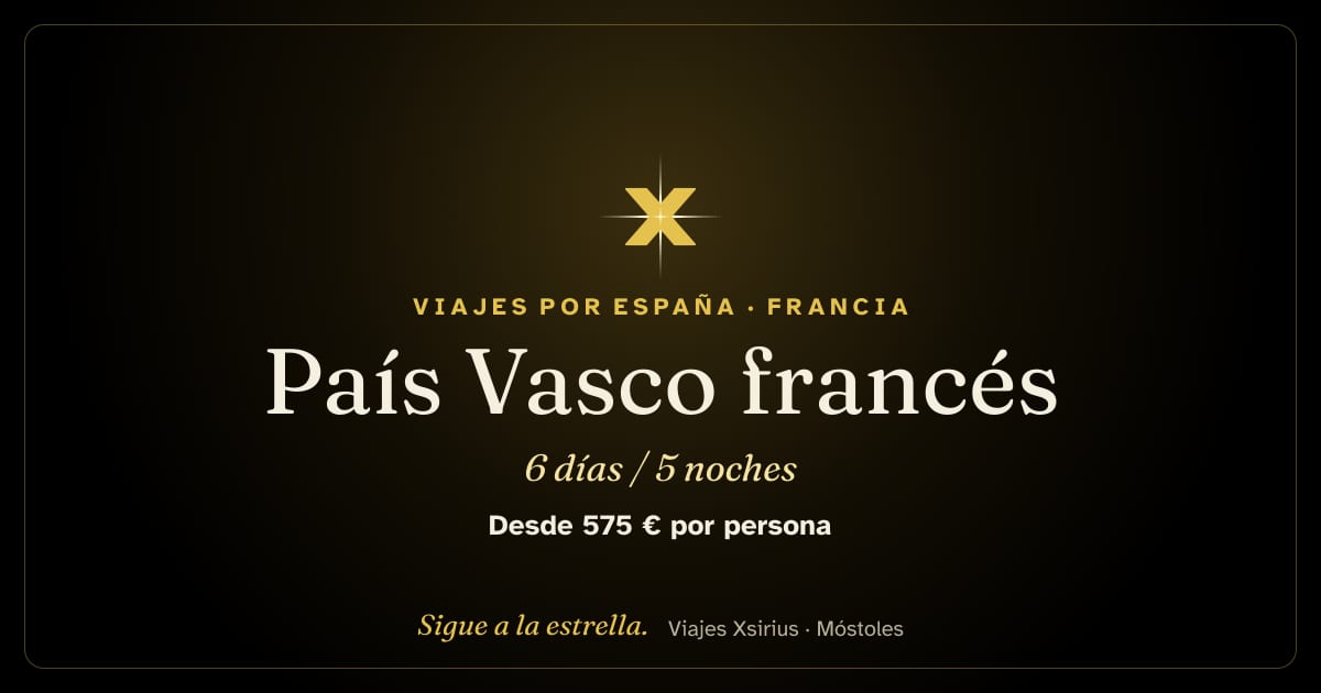 País Vasco francés: España, Francia, 6 días / 5 noches