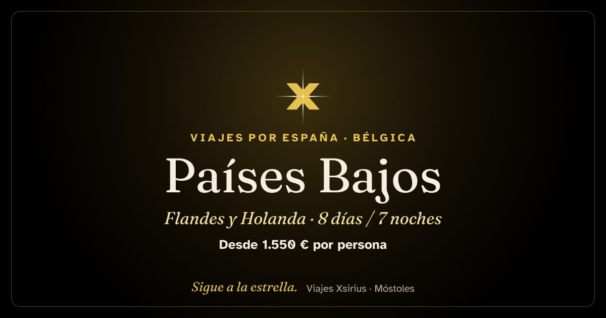 Países Bajos: Flandes y Holanda: Bélgica y Países Bajos, 8 días / 7 noches