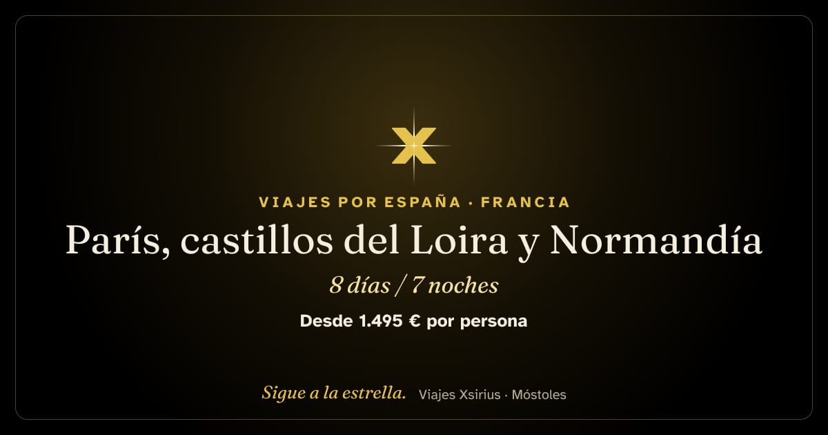 París, castillos del Loira y Normandía: Francia, 8 días / 7 noches
