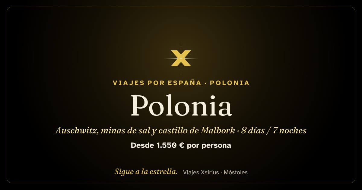 Polonia: Auschwitz, minas de sal y castillo de Malbork: Polonia, 8 días / 7 noches