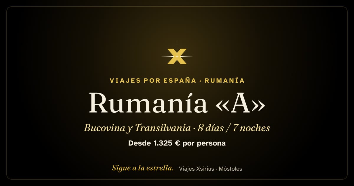 Rumanía «A»: Bucovina y Transilvania: Rumanía, 8 días / 7 noches