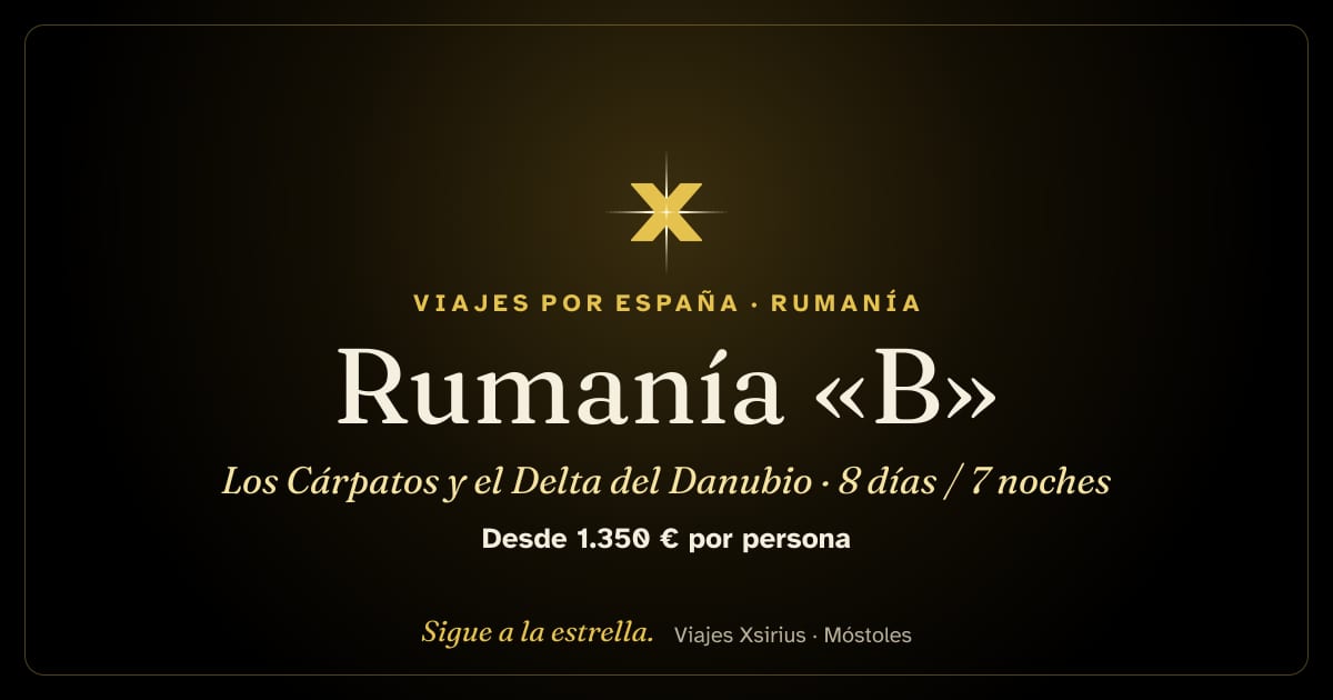 Rumanía «B»: los Cárpatos y el Delta del Danubio: Rumanía, 8 días / 7 noches