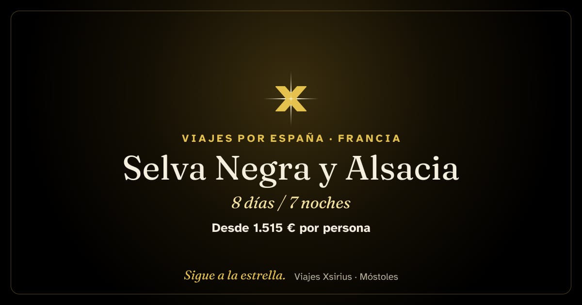 Selva Negra y Alsacia: Francia, Alemania y Suiza, 8 días / 7 noches
