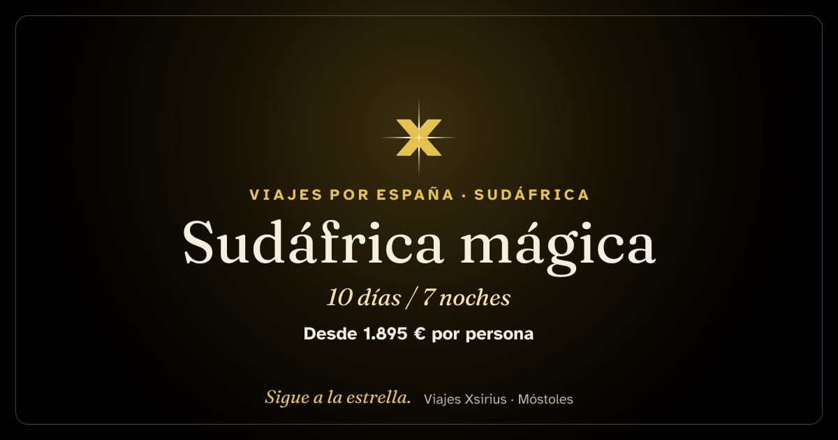 Sudáfrica mágica: Sudáfrica, 10 días / 7 noches
