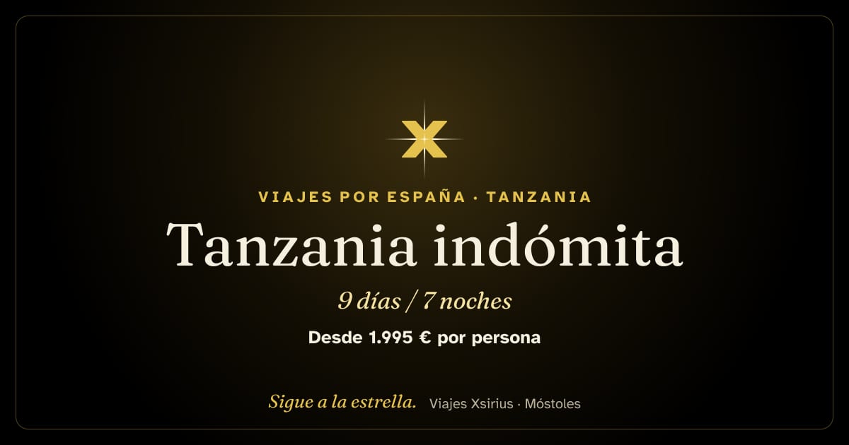 Tanzania indómita: Tanzania, 9 días / 7 noches