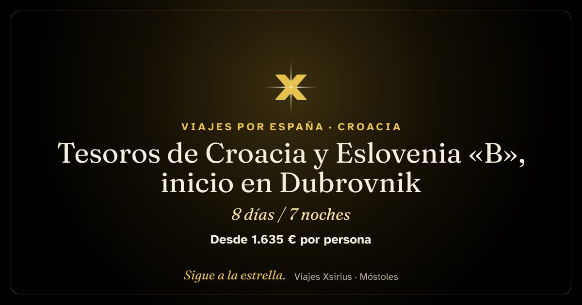 Tesoros de Croacia y Eslovenia «B», inicio en Dubrovnik: undefined, 8 días / 7 noches