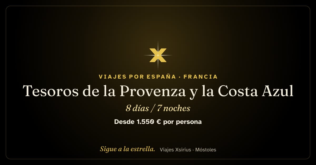 Tesoros de la Provenza y la Costa Azul: Francia y Mónaco, 8 días / 7 noches