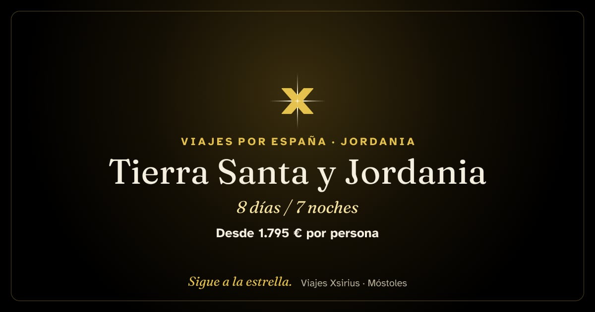 Tierra Santa y Jordania: Israel, Cisjordania (Belén) y Jordania, 8 días / 7 noches