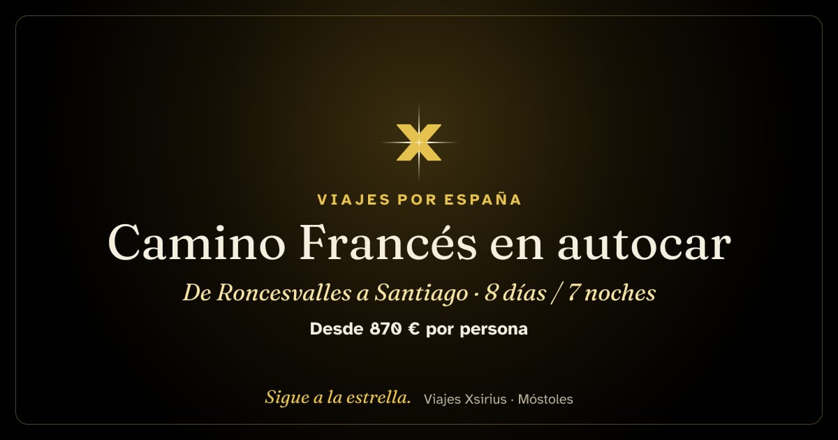 Camino Francés en autocar: de Roncesvalles a Santiago: España y Francia, 8 días / 7 noches