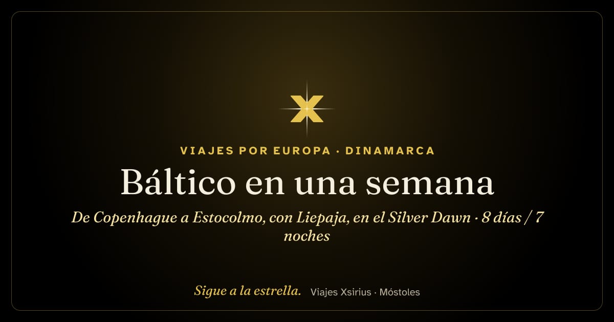 Báltico en una semana: de Copenhague a Estocolmo, con Liepaja, en el Silver Dawn: Dinamarca, Polonia, Lituania, Letonia, Estonia, Finlandia y Suecia, 8 días / 7 noches