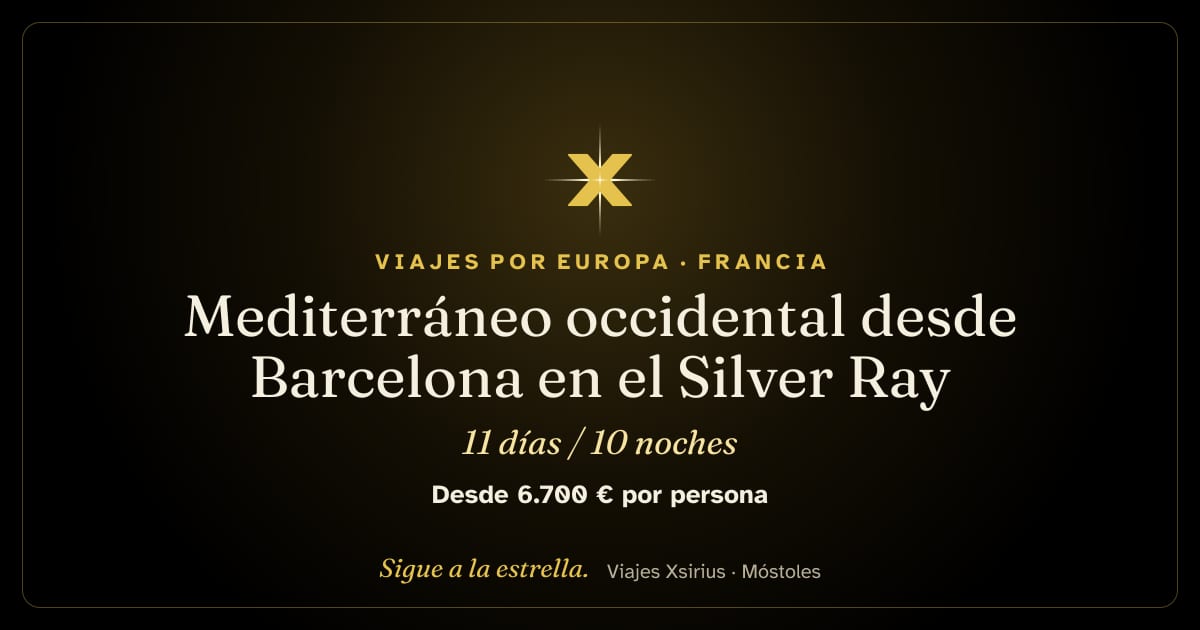 Mediterráneo occidental desde Barcelona en el Silver Ray: España, Francia y Mónaco, 11 días / 10 noches