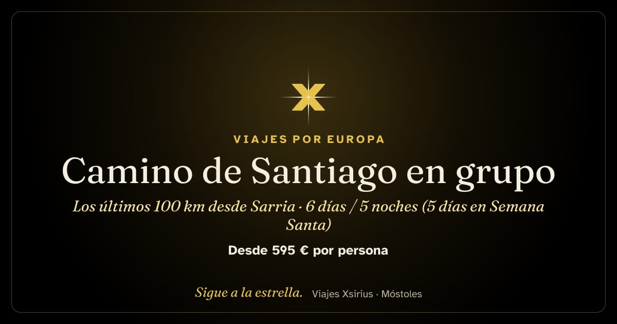 Camino de Santiago en grupo: los últimos 100 km desde Sarria: España (Galicia), 6 días / 5 noches (5 días en Semana Santa)