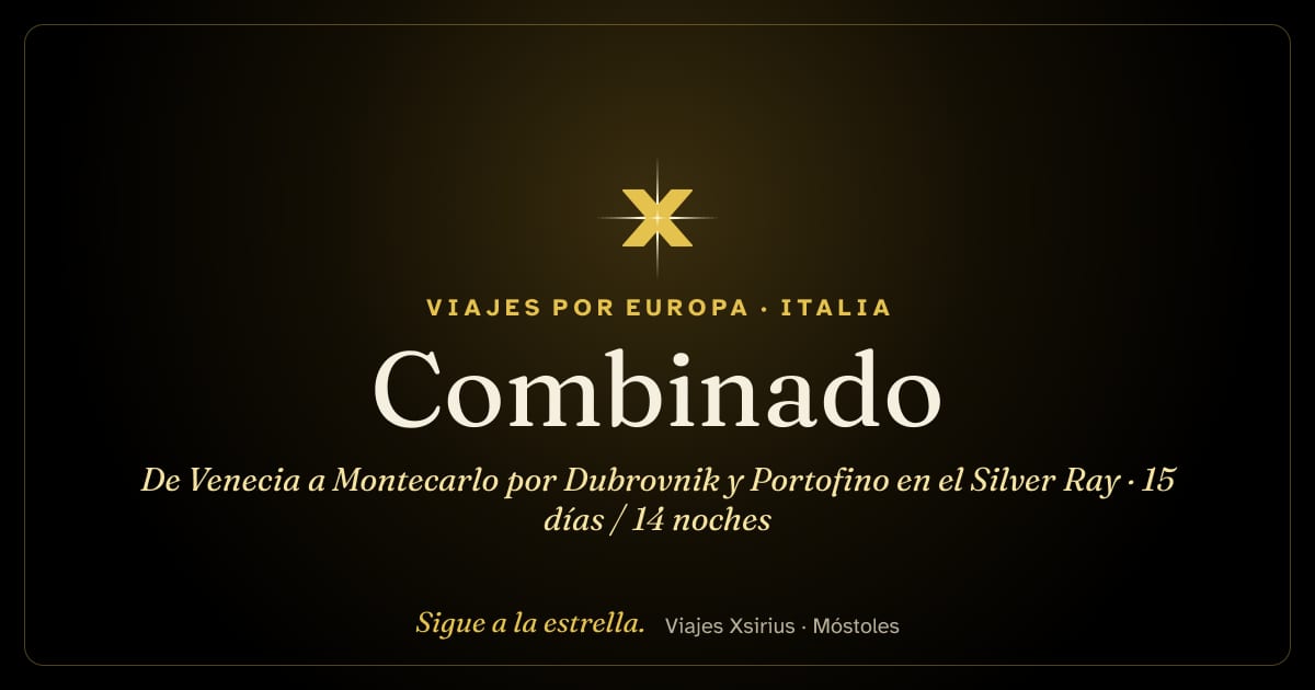 Combinado: de Venecia a Montecarlo por Dubrovnik y Portofino en el Silver Ray: Italia, Croacia, Malta, Mónaco y Francia, 15 días / 14 noches